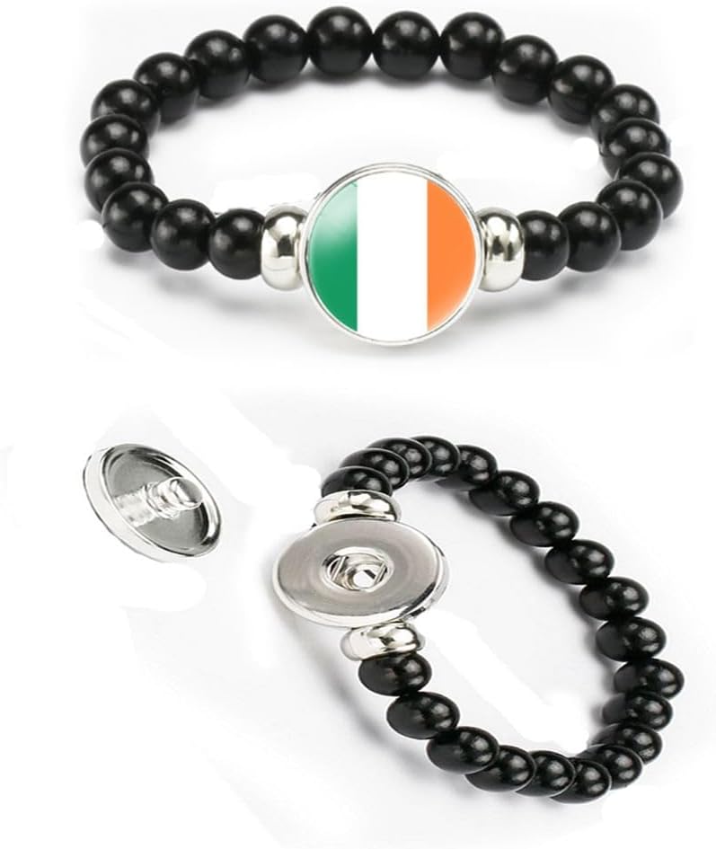 vmcoatdu National Flag Bracelet Elastic Rope Beaded Bracelet Support Your Country Travel Souvenir Gifts for Men Women - Image 4